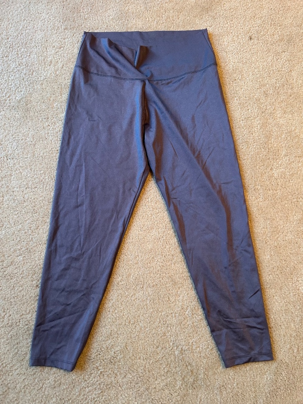 Aerie Sz XL Metallic Slate Blue High Waisted Leggings